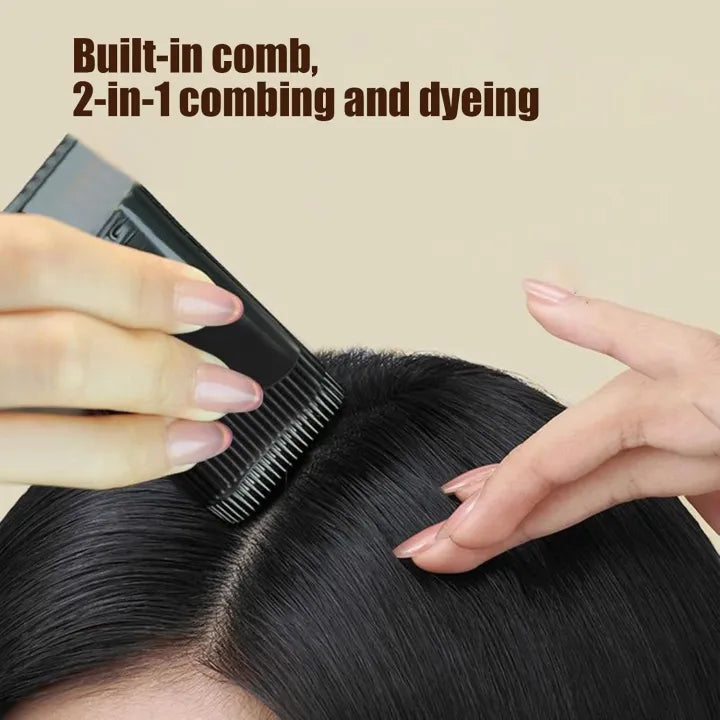 Instant Root Touch Up Hair Color Comb Stick – Quick Gray Hair & Root Coverage, Portable Hairline Concealer for Women & Men