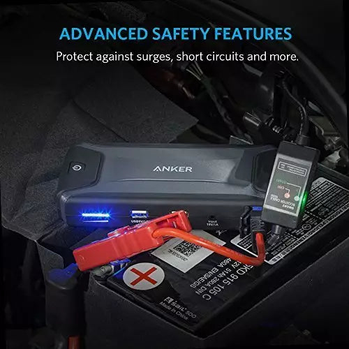 Anker Jump Starter Portable Car Battery Booster – Powerful Emergency Car Jump Starter, Portable Battery Pack & Vehicle Emergency Starter