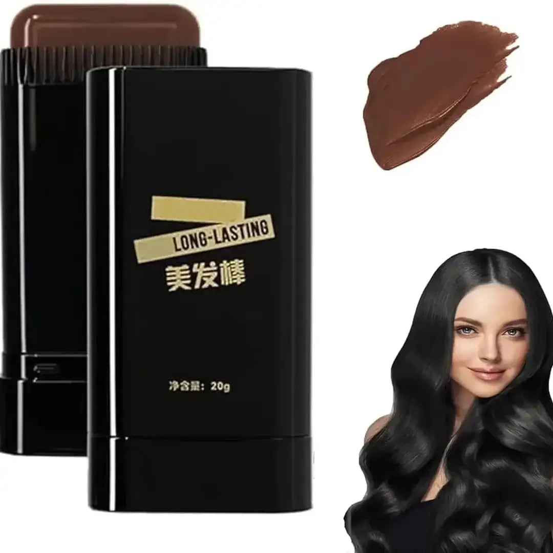 Instant Root Touch Up Hair Color Comb Stick – Quick Gray Hair & Root Coverage, Portable Hairline Concealer for Women & Men