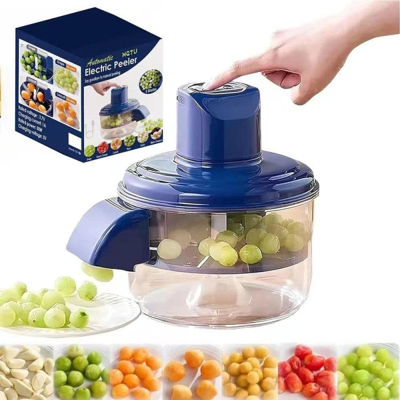 Automatic Electric Fruit & Vegetable Peeler – QuickPeel Kitchen Peeling Machine, Automatic Potato, Apple & Vegetable Skin Remover, Fast Easy Food Prep Kitchen Gadget