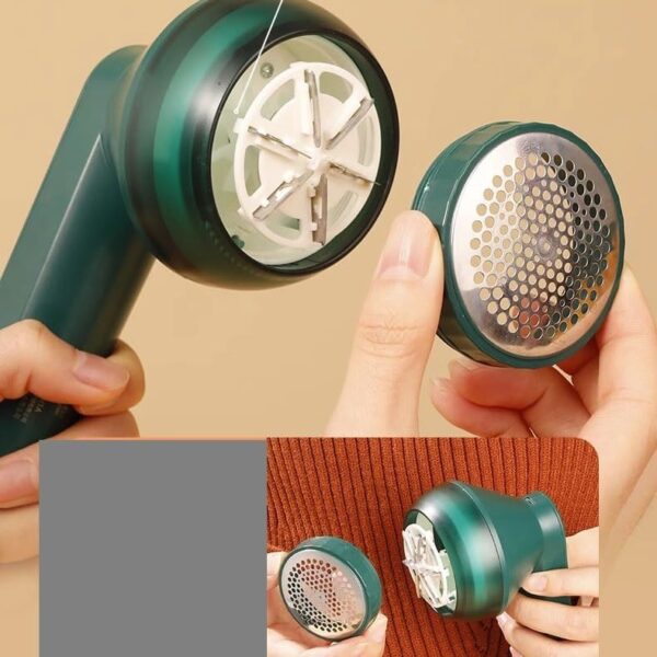 Rechargeable Electric Fabric Lint Remover & Clothes Shaver – USB Wireless Fuzz, Lint & Pill Remover with Extra Blades, Portable Sweater Fabric Shaver, Sokany SK-878