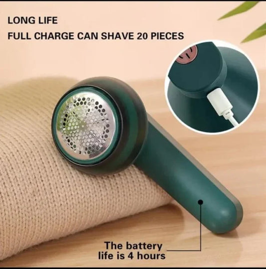 Rechargeable Electric Fabric Lint Remover & Clothes Shaver – USB Wireless Fuzz, Lint & Pill Remover with Extra Blades, Portable Sweater Fabric Shaver, Sokany SK-878