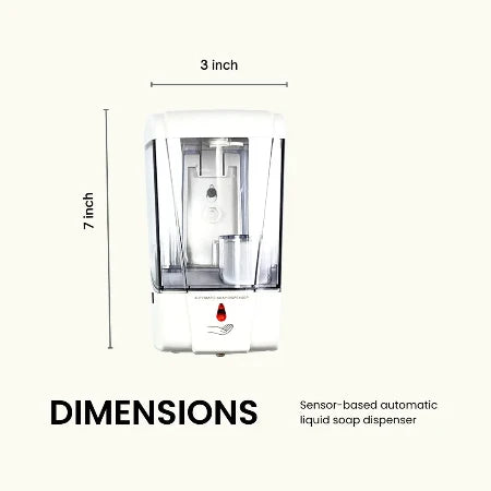Automatic Soap Dispenser – Touchless Motion Sensor Hand Wash Dispenser, Automatic Liquid Soap Pump for Kitchen & Bathroom