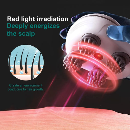 Electric Scalp Massager Rechargeable Head Massager Machine – Cordless Scalp Massage Brush for Relaxation, Self-Care & Stress Relief