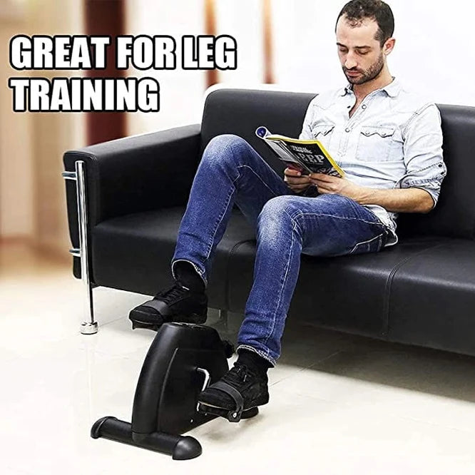 Mini Exercise Bike Under Desk Pedal Exerciser – Portable Arm & Leg Pedal Machine with LCD Digital Monitor, Compact Stationary Bike for Home, Office & Seated Workouts