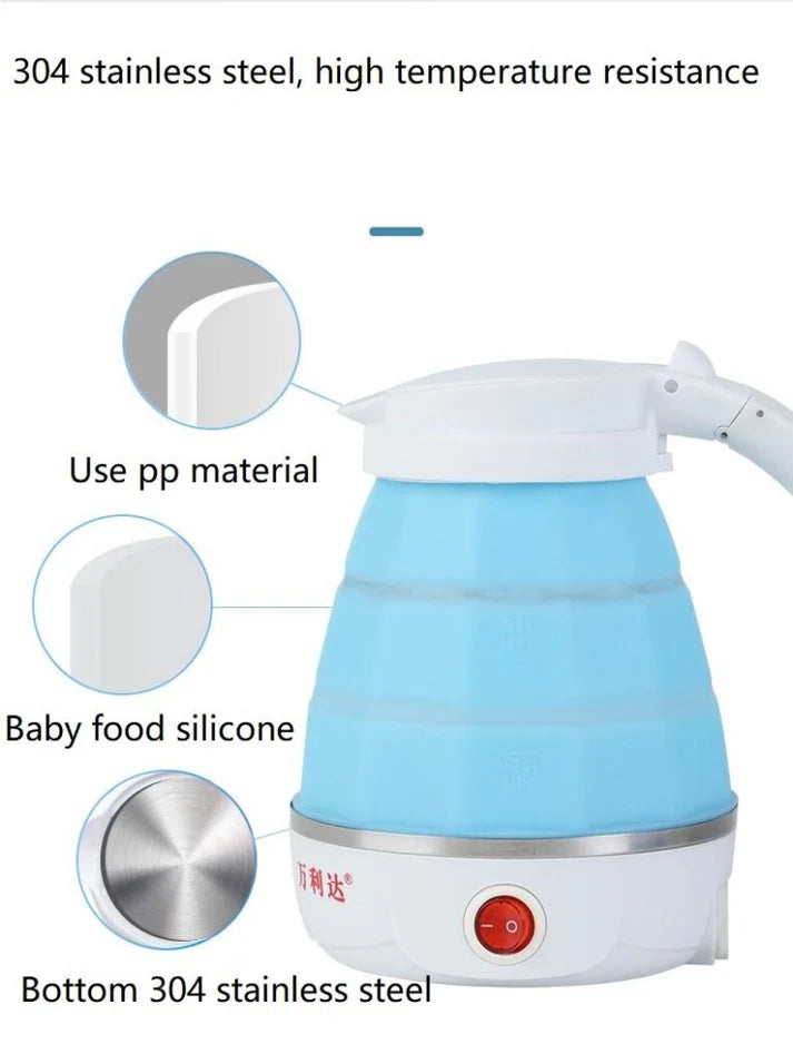Foldable Electric Kettle – Portable Travel Water Boiler | Compact Electric Kettle for Tea, Coffee & Hot Water