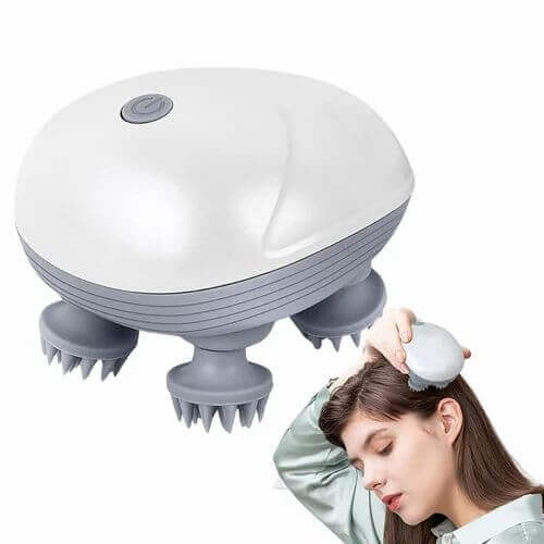Electric Scalp Massager Rechargeable Head Massager Machine – Cordless Scalp Massage Brush for Relaxation, Self-Care & Stress Relief