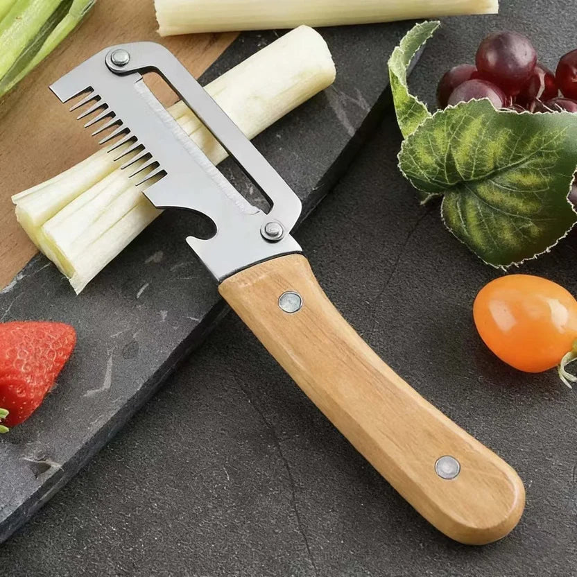 2-in-1 Vegetable Peeler | Stainless Steel Multi-Functional Kitchen Peeler for Fruits & Vegetables | Easy Food Prep Tool