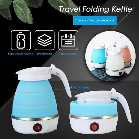 Foldable Electric Kettle – Portable Travel Water Boiler | Compact Electric Kettle for Tea, Coffee & Hot Water