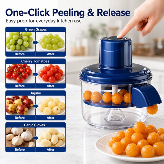 Automatic Electric Fruit & Vegetable Peeler – QuickPeel Kitchen Peeling Machine, Automatic Potato, Apple & Vegetable Skin Remover, Fast Easy Food Prep Kitchen Gadget
