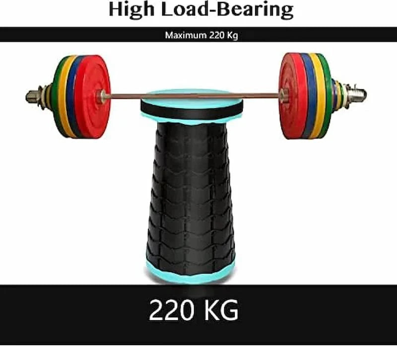 Portable Telescopic Stool Foldable Adjustable Height – Lightweight Collapsible Camping Chair, Compact Travel Seat for Outdoor Activities, Fishing, Hiking & Picnic