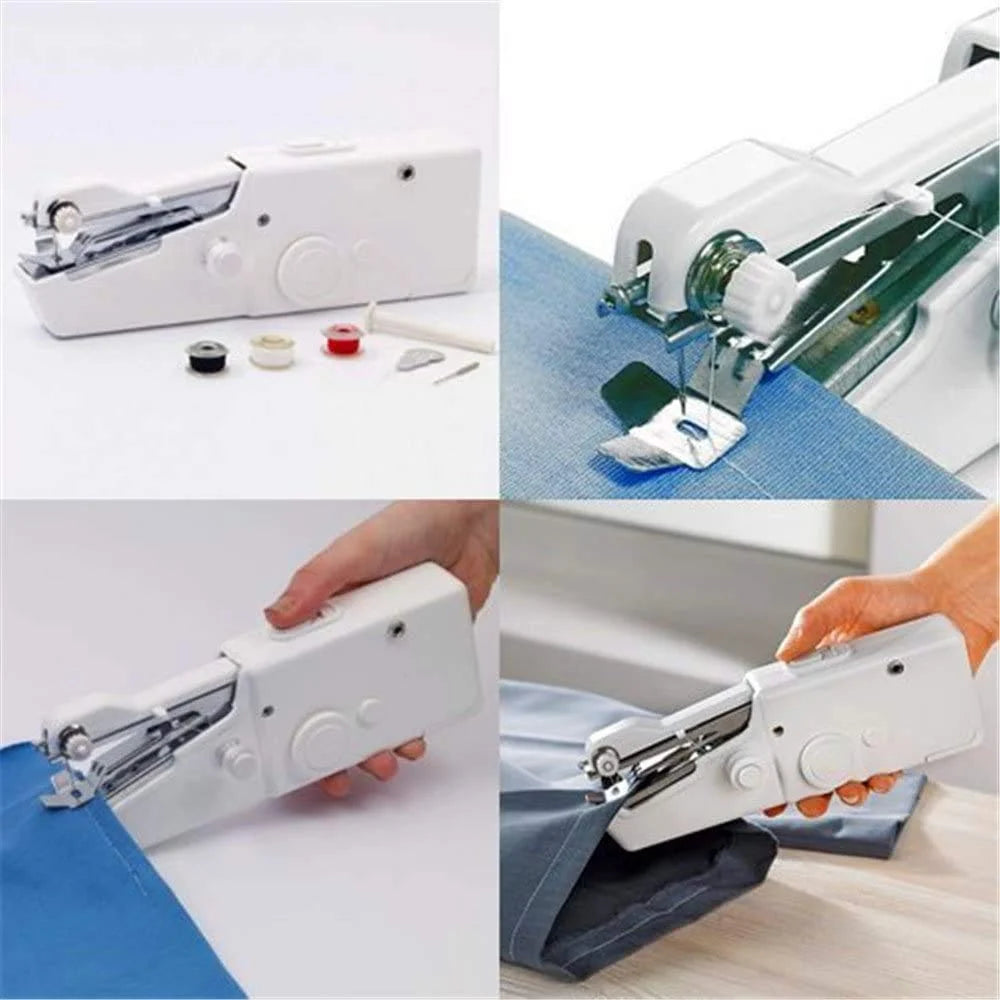 Handheld Sewing Machine Portable Mini Sewing Machine – Cordless Electric Clothes Repair Stitching Machine for Home, Travel & Beginners