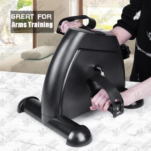 Mini Exercise Bike Under Desk Pedal Exerciser – Portable Arm & Leg Pedal Machine with LCD Digital Monitor, Compact Stationary Bike for Home, Office & Seated Workouts