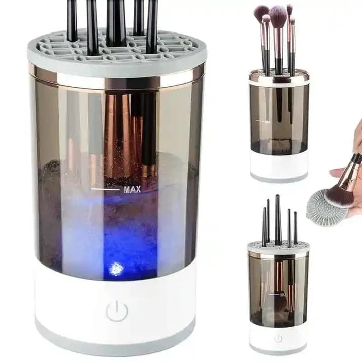 Portable Electric Makeup Brush Cleaner Machine – Automatic Makeup Brush Washing & Cleaning Device, Fast Deep Cleaning Tool for Cosmetic Brushes, Beauty Accessories for Home & Travel